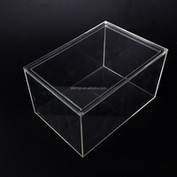Boîte de baptême pour baptême, coffret cadeau en acrylique, claire, pour le mariage, taille personnalisée 30x20x15cm, 1 pièce
