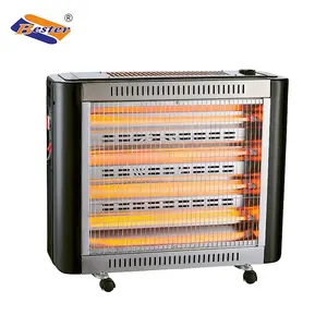 Big Size Hot Sale 2 Faces Quartz Tube Electric Heater With Fan With Humidifier With Castors