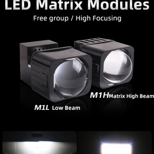 Matrix <b>LED</b> <b>Projector</b> Lens 1.5" Single Low High Beam Laser Lens Bi Bi <b>Led</b> <b>LED</b> Headlight for Car Universal Easy Installation - Product Image 4