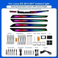 Éclairage intérieur et d'ambiance pour Lexus ES 2013-2017, éclairage d'ambiance pour voiture Lexus ES, 6 en 1, éclairage d'ambiance RGB pour voiture, commande par application