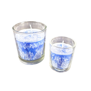 Vela Aromática Artesanal de Parafina con Forma de Flor de Hielo, en Colores Azul/<span class=keywords><strong>Rosa</strong></span>/Naranja, en Forma de Copa, Tamaños Grandes y Pequeños - Product Image 5