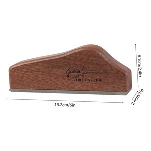 Đàn Guitar băn khoăn san lấp mặt bằng tập tin 6 inch Sapele Guitar băn khoăn cuối cắt tỉa tập tin Mài san lấp mặt bằng tập tin luthier công cụ phụ kiện đàn guitar - Product Image 2