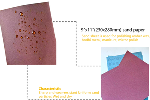 Papier abrasif imperméable en carbure de silicium, feuille 280x230mm, grains 1000, 1500, 2000, <span class=keywords><strong>2500</strong></span>, pour polissage automobile et préparation de la peinture - Product Image 5