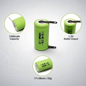Batterie rechargeable Ni-MH <span class=keywords><strong>2</strong></span>/3A 1,2V 1500mAh pour rasoir électrique HQ26 HQ26/A, format compact 17*28mm LiCoO2 1000, vente en gros - Product Image 2