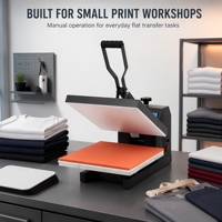 Nouvelle presse à repasser plate manuelle 38*38cm pour transfert thermique de t-shirts avec transfert numérique pour imprimante à plat textile