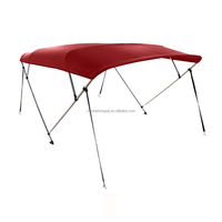 Vente chaude bateau 2 arc 3 arc kayak aluminium portable bleu couleur haute qualité bimini t top anti uv pour jon bateau tente Yacht