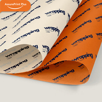 Ensemble de carnets professionnels personnalisés Assureprint Plus à couverture rigide, 100 feuilles, avec papier d'emballage et ruban de marque pour cadeaux d'entreprise et marketing