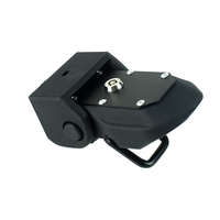 Kit de Verrouillage de Capot Antivol pour Wrangler JL 2018-2019, Accessoires Auto Noir ABS/Métal, Garantie 1 An