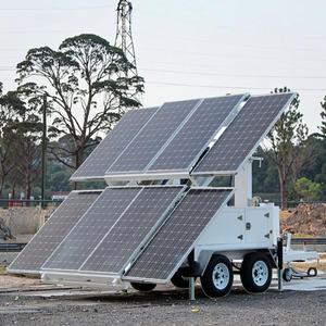 Custom-made Solar Panel Powered Trailer with <b>Pure</b> <b>Sine</b> <b>Wave</b> <b>Inverter</b> MPPT Controller Lead-acid Battery LED Lights Remote Control - Product Image 1