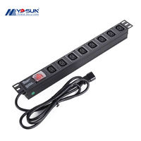 Unité de distribution d'alimentation (PDU) avec prises IEC C13 pour intégrateur de systèmes, ingénierie informatique, salle de serveurs, configuration d'alimentation clé en main