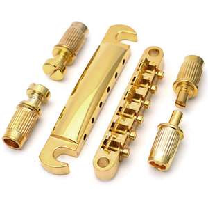 Guitarra eléctrica de aleación cromada, puente dividido superior e inferior, LP, puente fijo - Product Image 2