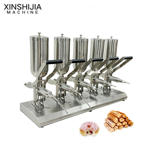 Máquina <span class=keywords><strong>Manual</strong></span> para Rellenar Churros con Crema, Rellenadora Comercial de Crema y Mermelada para Cocinas, Máquina para Hacer Churros Españoles de 5L - Product Image 1