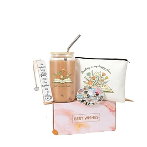 Set de Regalo para Amantes de la Lectura, Vaso de Vidrio, Bolsa de Lona, Caja de Regalo para Lectores, Regalo de Cumpleaños o Festividades para Bibliófilos - Product Image 2