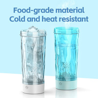 Shaker électrique USB, mélangeur automatique, mini-blender portable en plastique, bouteille d'eau pour protéines en poudre, IPX4