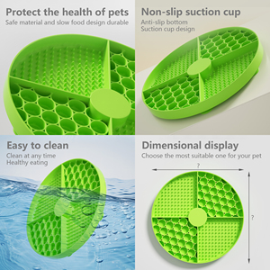 BPA Free Food Grade Silicone Customized Silicone Dog Lick <b>Mats</b> 2-in-1 Anxiety Relief Slow Feeder <b>Cat</b> Licking Pad Targeted Pet Li - Product Image 5