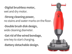 <span class=keywords><strong>MCclean</strong></span>+ 430MINI Laveuse de tapis électrique commerciale autotractée, nettoyage à l'eau froide, puissance 350W, 20 chemins de nettoyage, 36V/8AH - Product Image 4