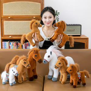 ตุ๊กตาม้าโพนี่แบบกำหนดเอง ม้าอัคฮาล-เตเก้ ม้าอเมริกันเพ้นท์ ม้าฮูคูล ของเล่นตุ๊กตาผ้ากำมะหยี่ ม้าอัปพาลูซ่า ของเล่นตุ๊กตาสัตว์ หมอนสำหรับเด็ก - Product Image 1