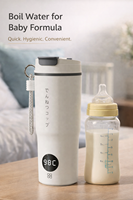 Bouilloire Électrique Portable Intelligente, Mini Chauffe-Eau de Voyage, Tasse Chauffante à Ébullition Rapide pour Hôtel, Voyage, Lait pour Bébé