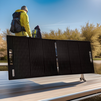 Panneau solaire portable pliable 100W 90CM pour recharge d'urgence en extérieur