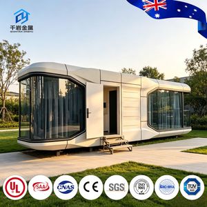 Casa Contenedor de Lujo Tipo Cápsula Espacial de 20 y 40 pies, Casa Prefabricada de Acero Ecológica con Sala de Estar, Baño, Hotel Resort - Product Image 1