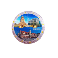 Kreative Metall Goldfolie Silber folie Geprägte Reise Souvenir Aluminium folie Kühlschrank Magnet Made