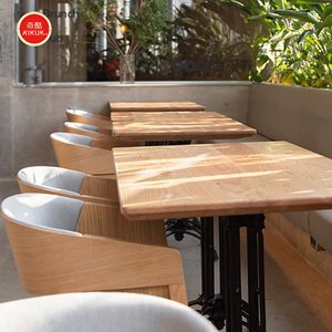 Ensemble de meubles de <span class=keywords><strong>restaurant</strong></span> rétro nordique personnalisé, Dubaï, Allemagne, Japon, hôtel, café, tables et chaises - Product Image 5