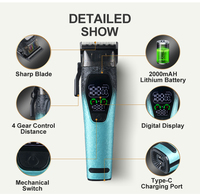 Kit de toilettage 3 en 1, tondeuse à cheveux, rasoir, nouveau design, cadeaux de luxe, machine à couper les cheveux, tondeuse électrique rechargeable pour hommes