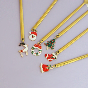 Promocional personalizado regalos <span class=keywords><strong>de</strong></span> Navidad sombrero <span class=keywords><strong>de</strong></span> Navidad árbol calcetines cuchara conjunto <span class=keywords><strong>de</strong></span> acero inoxidable Metal helado cucharadita - Product Image 4