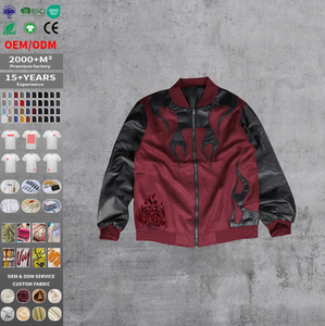 Chaqueta de Motociclista Casual Unisex Otoño 2026, Recubierta de PU, Transpirable, Bordada, Cuello en V, Cierre de Cremallera, Diseño Sólido - Product Image 2