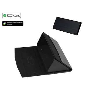 Estuche Plegable para Gafas Inteligentes, Cuero Premium, Rastreador Integrado, Compatible con la Red de Rastreo Find My, para Protección Diaria - Product Image 1