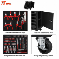 Armoire à outils à roulettes RTTOOL avec 7 tiroirs, chariot robuste en fer pour atelier de mécanique