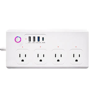 <span class=keywords><strong>Regleta</strong></span> Inteligente Matter Over Wifi <span class=keywords><strong>Homekit</strong></span> con Ahorro de Energía para la UE, con 2 Puertos USB y 2 Tipo C, Compatible con Alexa y Google Home - Product Image 3