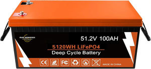 ชุดแบตเตอรี่ลิเธียมไอออนสำหรับเปลี่ยน LiFePO4 100Ah สูงสุด51.2V ที่เก็บพลังงานในบ้านแบตเตอรี่ลิเธียมไอออนรถเข็นกอล์ฟ - Product Image 6