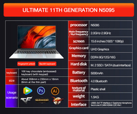 Wholesale Original Used Laptop Notebook N5095 128GB Hot Selling I5 Book Laptops Core I7 12GB