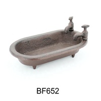 Nouveau 2026 Artisanat métallique en fonte pour décoration de jardin : Bain d'oiseaux / Bain d'oiseaux décoratif en métal pour jardin / Mangeoire à oiseaux en forme de pelle pour extérieur