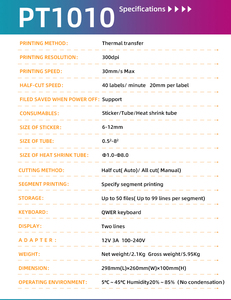 Mesin Printer Label Kabel PVC, Mesin Printer Penanda Kabel Susut Panas Transfer Termal, Mesin Printer Tabung Susut Panas - Product Image 6