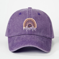 Casquette de baseball personnalisée brodée pour homme en coton délavé – Casquette classique de sport pour l'extérieur
