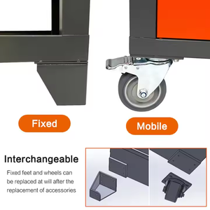 Offre Spéciale d'établi CNC robuste de haute qualité Table de travail industrielle armoires à outils OEM/ODM ROUGE personnalisables - Product Image 3