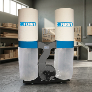 เครื่องดูดฝุ่นแบบถุง FERVI รุ่น Trucioli Carrello มือสอง สำหรับงานก่อสร้างและอุตสาหกรรม กำลังมอเตอร์ 1.5 กิโลวัตต์ ความเร็ว 2500 เมตร/ชั่วโมง - Product Image 2