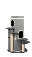Vente en gros de tour d'arbre de cadre d'escalade de chat pour le condo à plusieurs niveaux de chat de peluche d'intérieur avec des griffoirs perchoirs de grotte de hamac revente