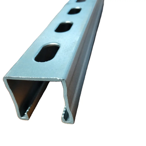 HDG/hot-dip thép mạ kẽm unistrut/strut rãnh kênh/C kênh thép đường sắt 41x41/41x21 năng lượng mặt trời phụ kiện cho năng lượng mặt trời dự án - Product Image 1