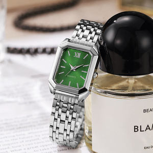 Best-selling new minimalist versatile square ladies' <b>watch</b> - i-style steel strap fashionable quartz <b>watch</b> - Product Image 6