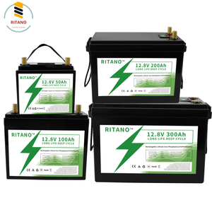 <span class=keywords><strong>Ritano</strong></span> plus récent 12V 50Ah 100Ah 200Ah 300Ah 400ah LiFePO4 batterie avec Smart BMS Lithium Power Golf Cart RV campeurs tout-terrain - Product Image 1