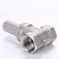 Vanne de verrouillage magnétique en acier inoxydable 304 Z15W-16P, Vanne de verrouillage antivol pour compteur d'eau à filetage femelle
