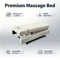 Table de massage coréenne et thaïlandaise à largeur réglable électriquement de 900 mm à 1300 mm, facile à nettoyer, pour hôtel de luxe, centre de massage et spa