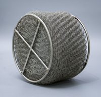 Filtre désembueur en maille de fil d'acier inoxydable, tampon désembueur de type ailette en maille tricotée
