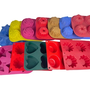 Moule à savon en <span class=keywords><strong>silicone</strong></span> personnalisé vente à chaud 9 cavités de qualité alimentaire faites à la main bricolage forme rectangulaire moules roses outils à gâteau Moule en <span class=keywords><strong>silicone</strong></span> - Product Image 5