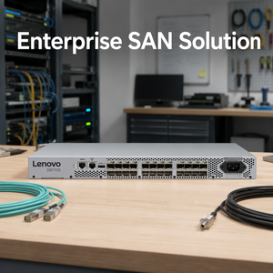 Gen7 64Gbps Fibre Channel SAN <b>Switch</b> for Lenovo ThinkSystem DB710S 8-Port SWL SFP+ for Enterprise Data Center Storage <b>Network</b> - Product Image 4