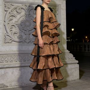 Vestido Elegante T9005, Ropa de <span class=keywords><strong>Boutique</strong></span>, Camisola de Alta Calidad, Falda Larga, Falda Multicapa a la Moda, Vestido sin Hombros - Product Image 2