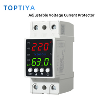 Protecteur de surtension et de sous-tension, protection contre les surcharges, protection contre les surintensités, 40A 63A, protecteur monophasé pour usage domestique